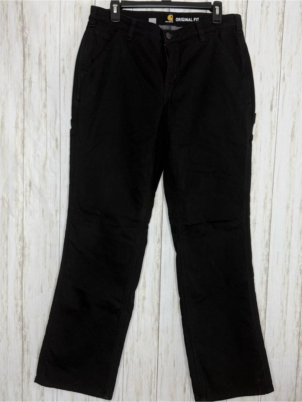 Carhartt Men's Black Cargo Lined Work Pants 10R